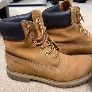 Timberland Brown Leather Lace-Up Boots